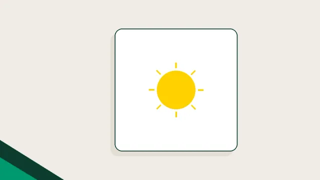 Ilustração de um sol estilizado sobre um prato de alimentos, em amarelo e verde profundo sobre fundo areia.