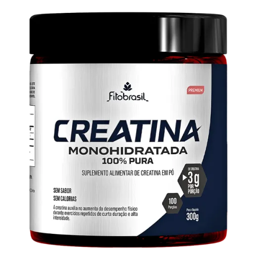 Embalagem de Creatina Monohidratada 100% Pura