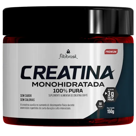 Embalagem de Creatina Monohidratada 100% Pura