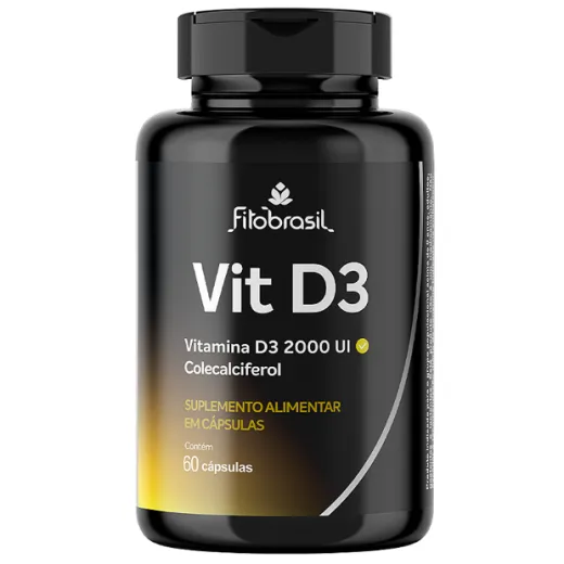 Embalagem de Vitamina D3 em caps 2000 UI