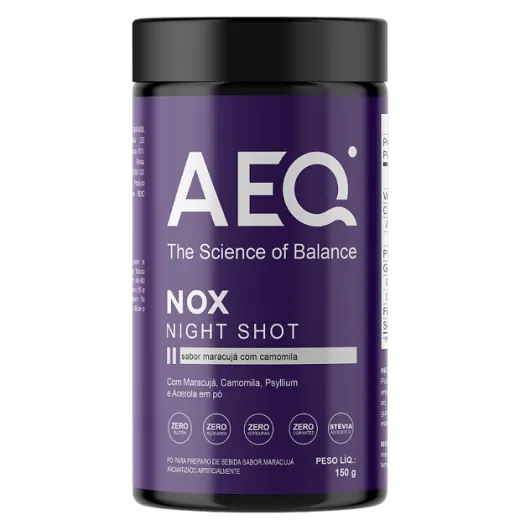 Embalagem de Shot Noturno Nox sono