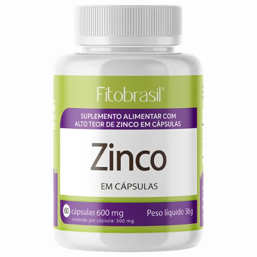 Embalagem de Zinco 500 mg